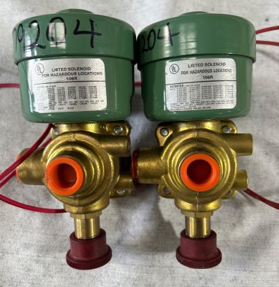 Lot of Two 3/8" Solenoid Valves